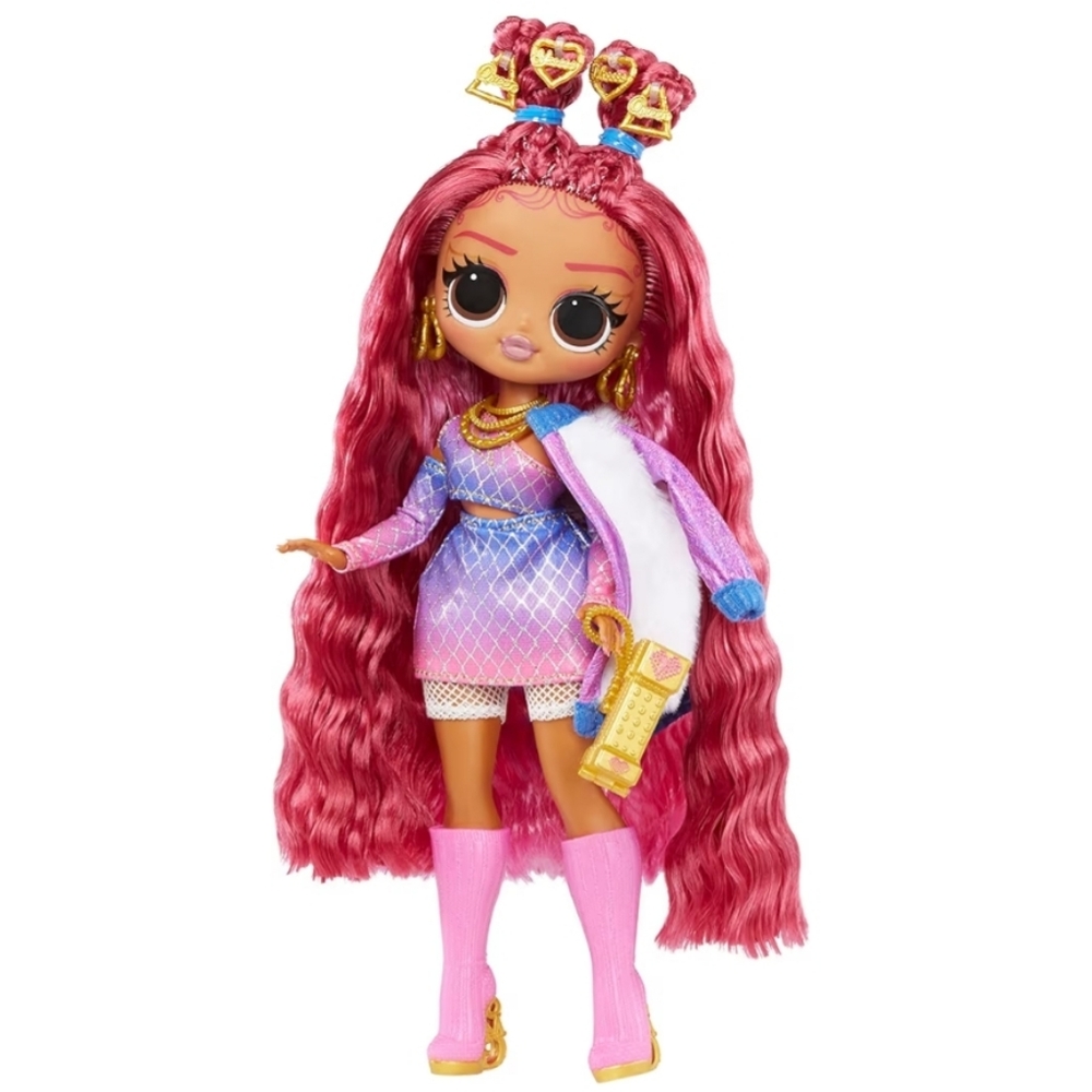 🎙●L.O.L. Surprise! O.M.G. Fashion Doll with Pink Hair and Gold Accessories